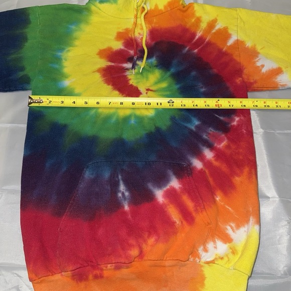 Tie Dye Multi-Color Long Sleeve Hoodie - Picture 4 of 6